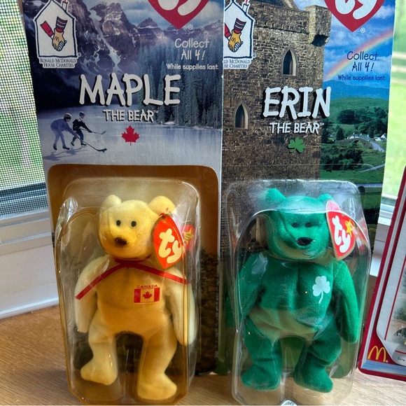 1999 TY BEANIE BABIES Set Of 7 Mixed Bears McDonald House And McDonald’s In Pkg - Picture 2 of 16
